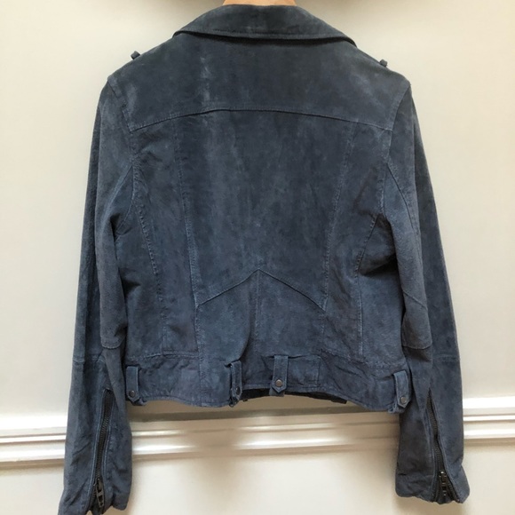 Blue suede jacket - Picture 3 of 3